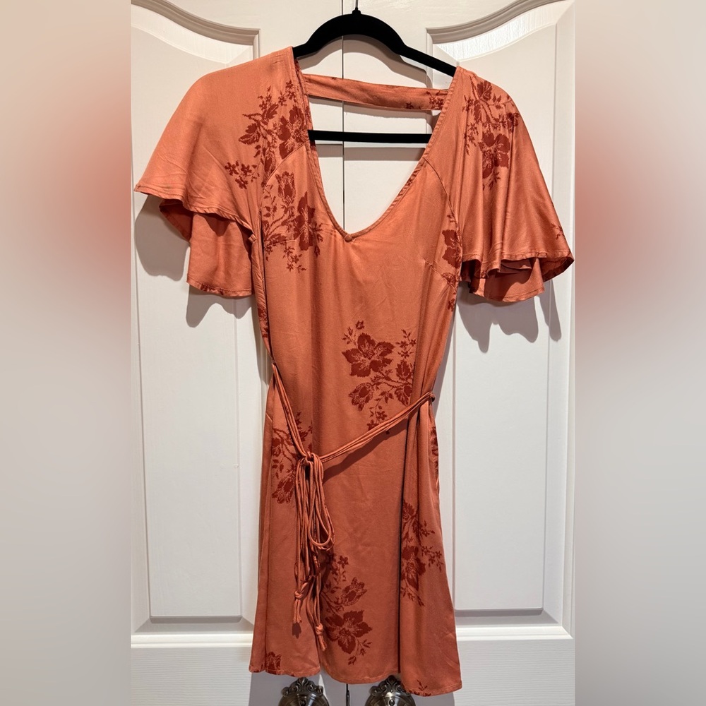 Billabong Rust Floral Mini Dress